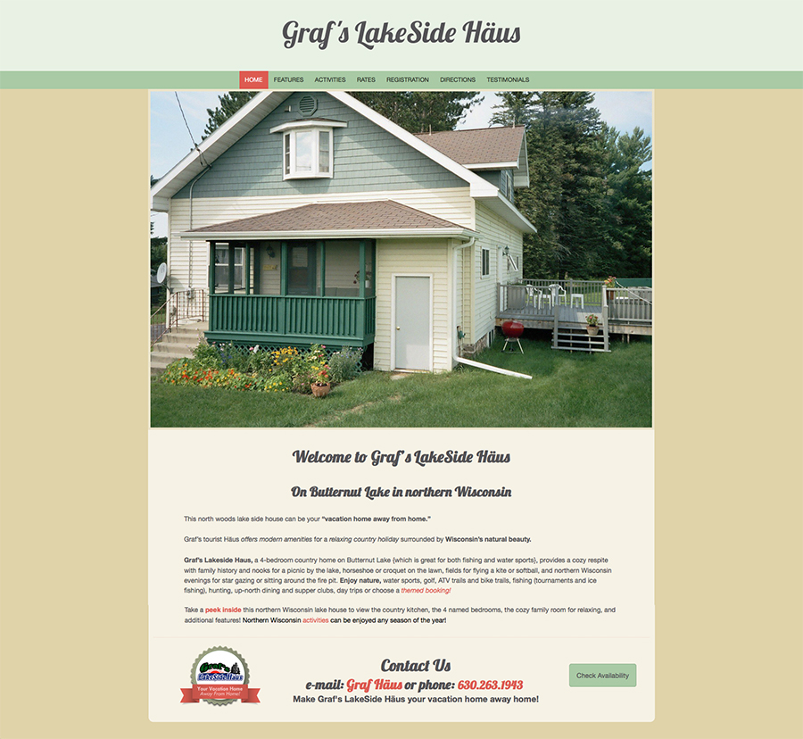 graflakehaus-website